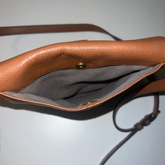 Vince Camuto Brown Woven Leather Crossbody - Picture 4 of 8